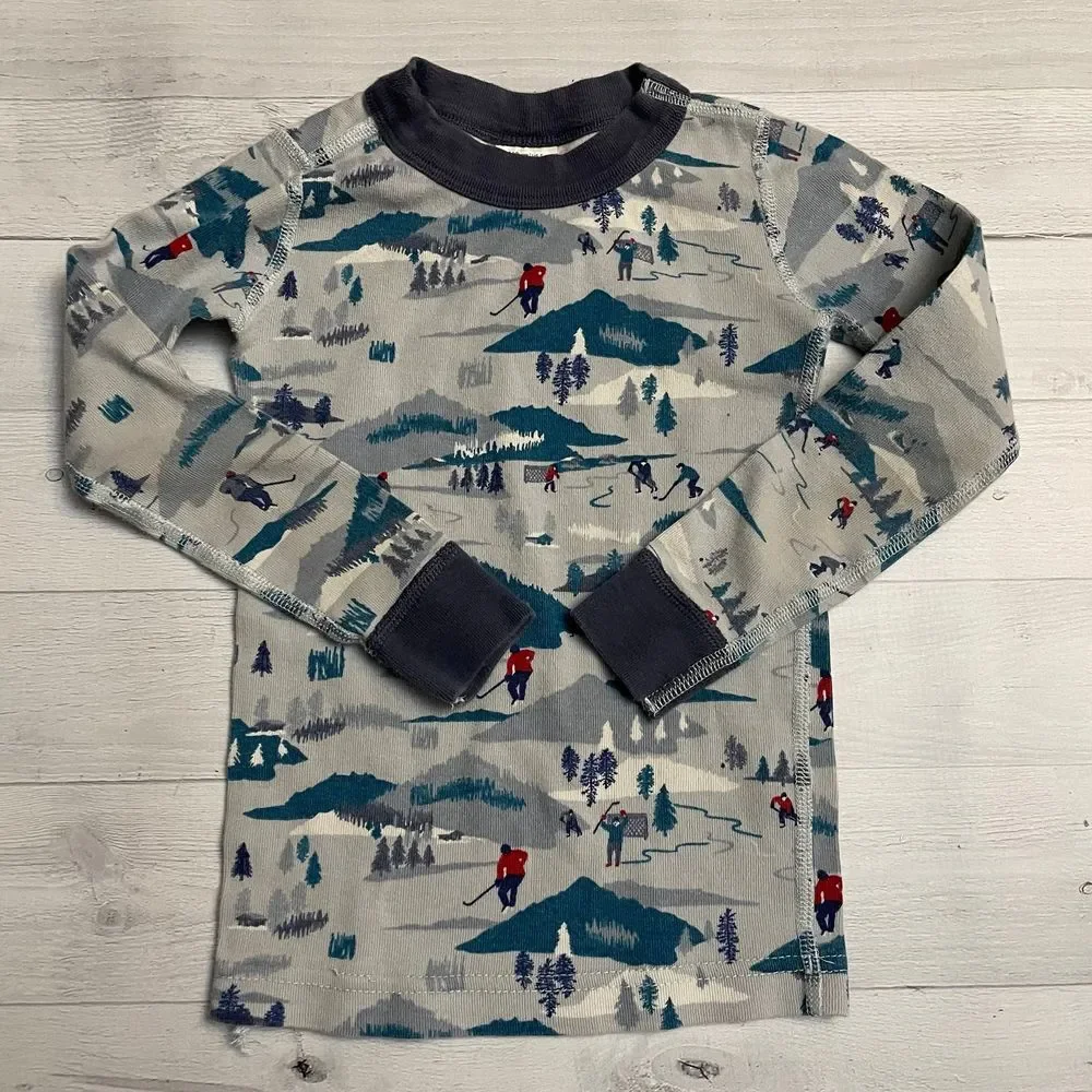 Hanna andersson ski print pajamas‎ 110/5